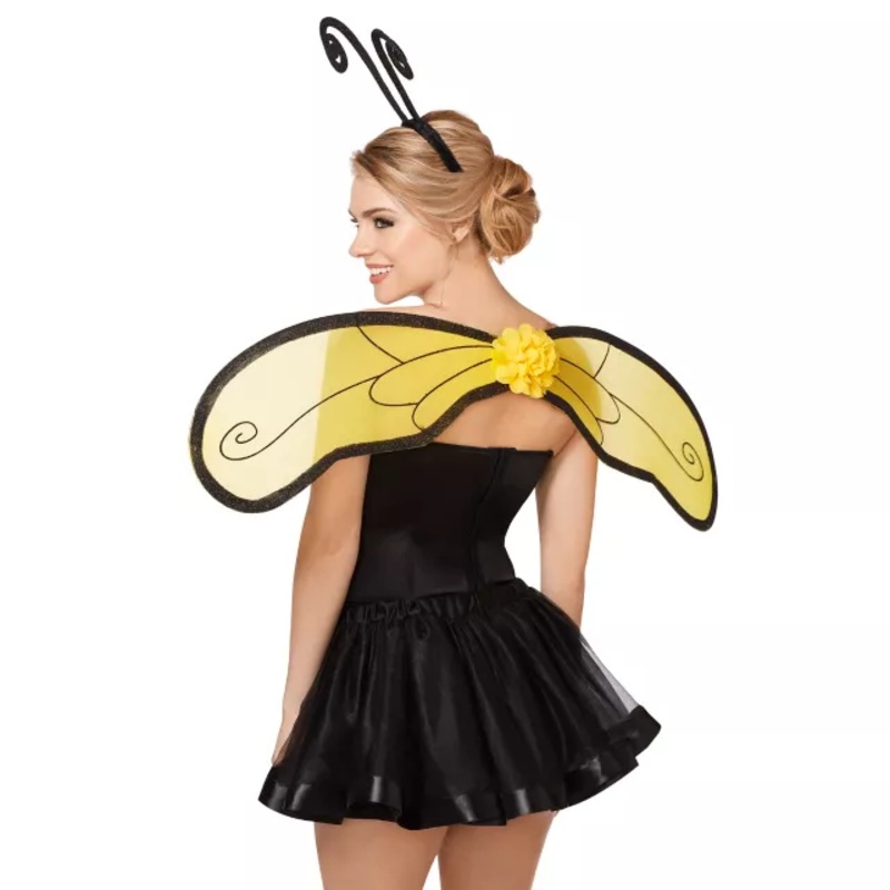 Bumble Bee Wing and Headband Set YELLOW ONE SIZE FITS MOST