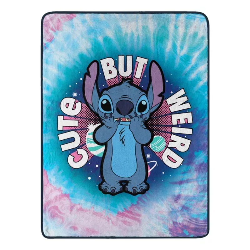 Cute But Weird Stitch Fleece Blanket - Lilo & Stitch MULTI-COLOR 45 IN X 60 IN