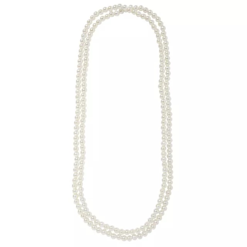 Fake Pearl Necklace WHITE ONE SIZE FITS MOST