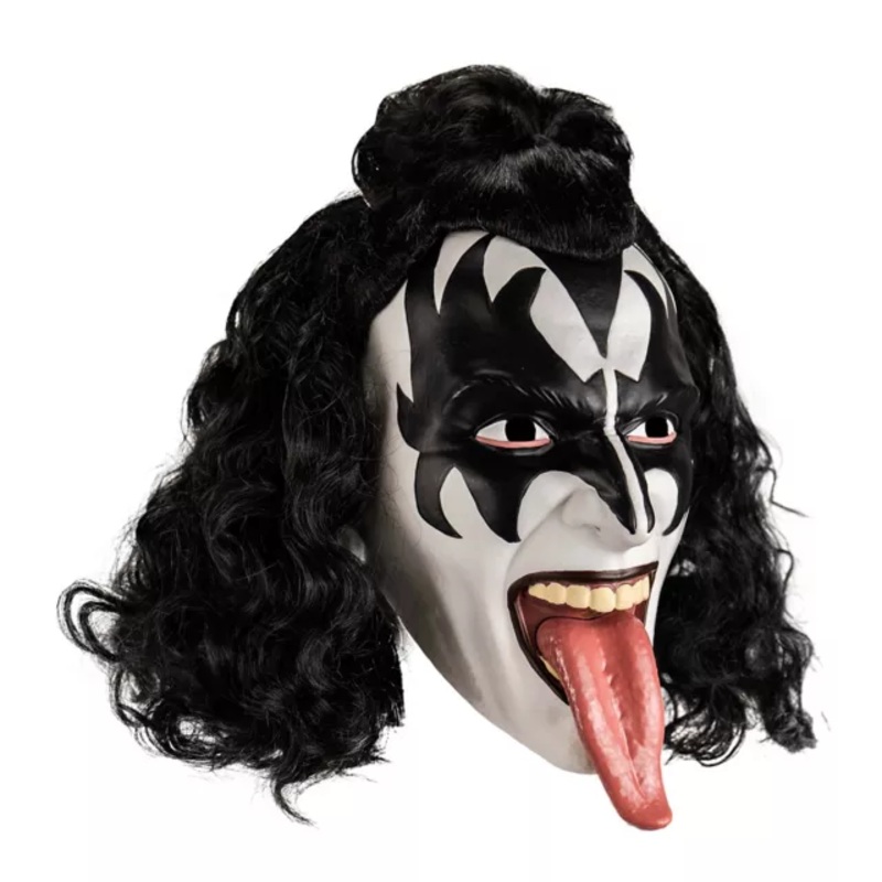 Gene Simmons the Demon Full Mask - Kiss BLACK AND WHITE ONE SIZE FITS MOST