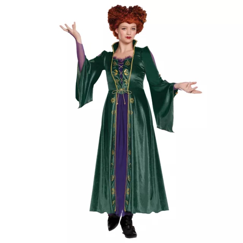 Girls Winifred Sanderson Costume - Hocus Pocus GREEN CHILD MEDIUM