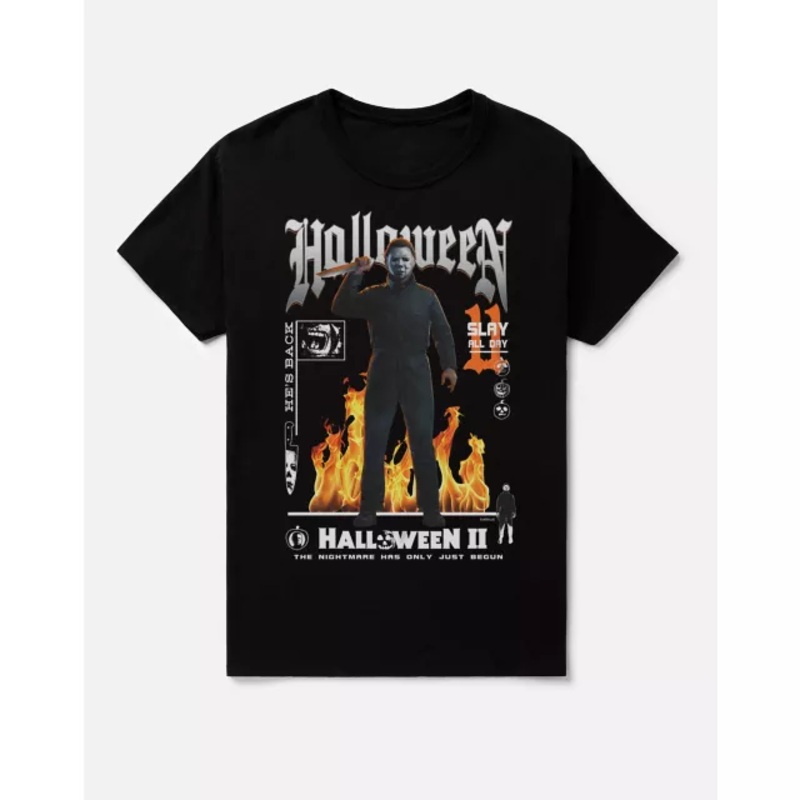 Halloween Michael Myers T Shirt BLACK ADULT SMALL