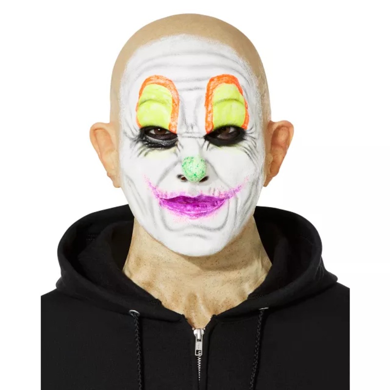 Hyper Realistic Hooligan Clown Mask YELLOW/GREEN ONE SIZE FITS MOST