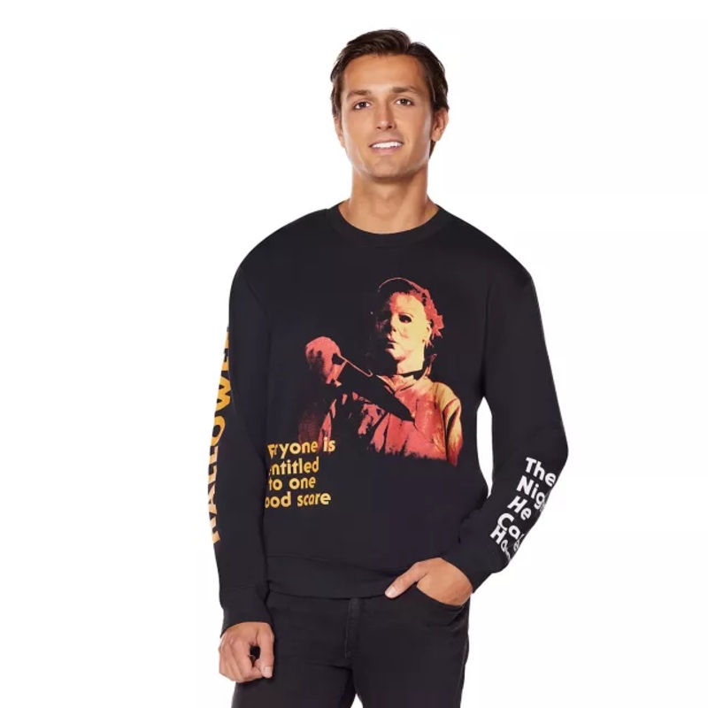 Michael Myers One Good Scare Sweatshirt - Halloween BLACK ADULT SMALL