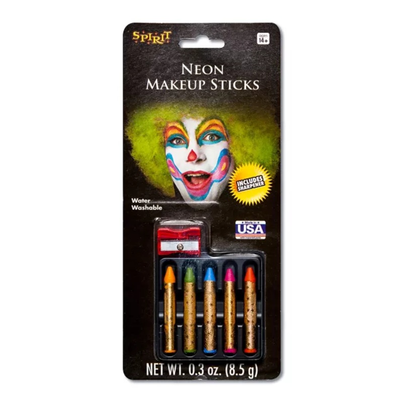Neon Makeup Crayons - 5 Pack MULTI-COLOR