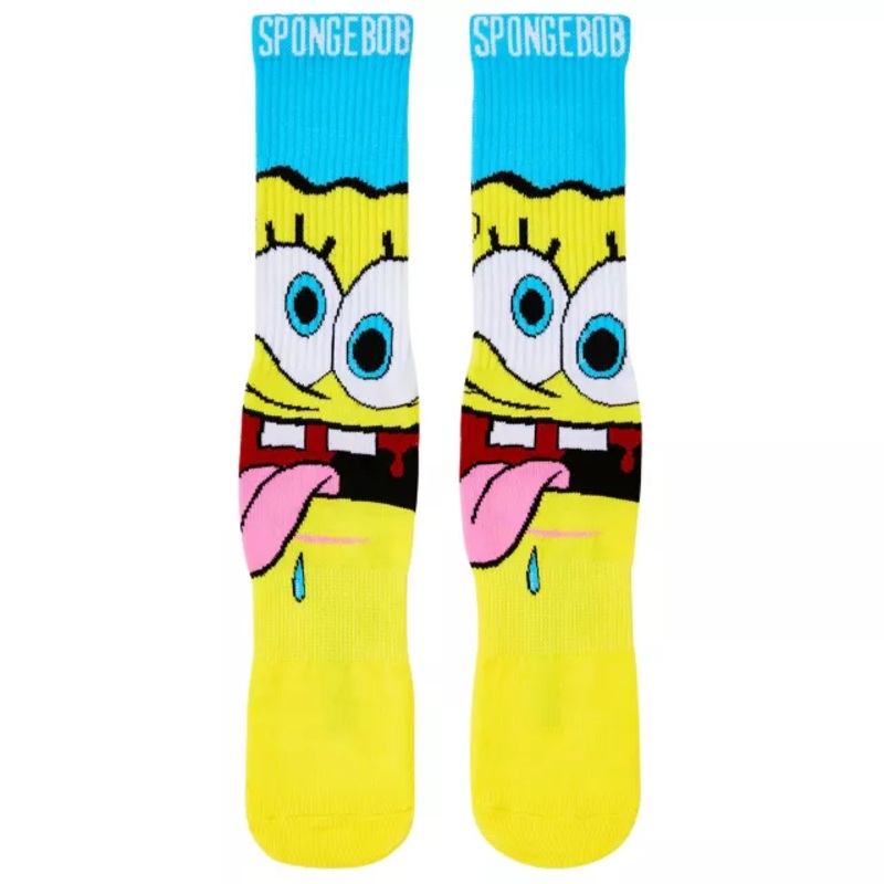 SpongeBob SquarePants Crew Socks - Nickelodeon YELLOW ONE SIZE FITS MOST