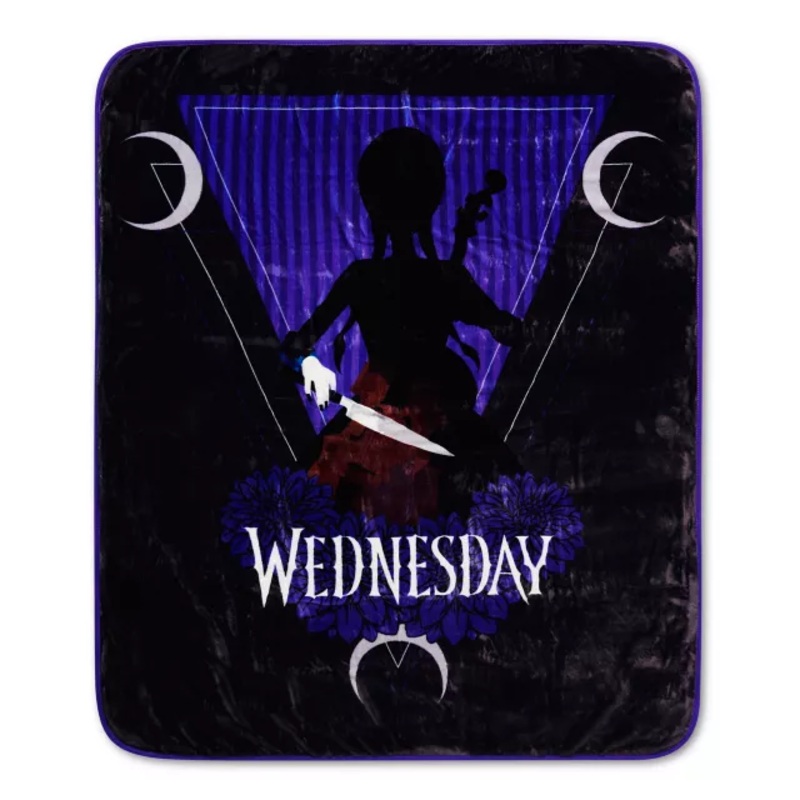 Wednesday Cello Fleece Blanket MULTI-COLOR 60 IN X 50 IN