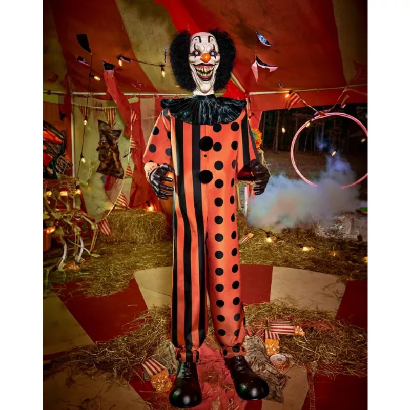 6 Ft Two-Faced Teddy Animatronic BLACK AND ORANGE