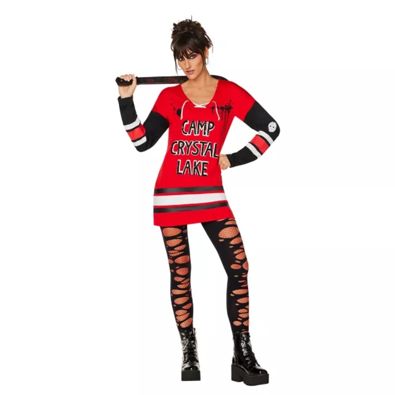 Adult Camp Crystal Lake Hockey Dress - Friday the 13th BLACK ADULT SMALL