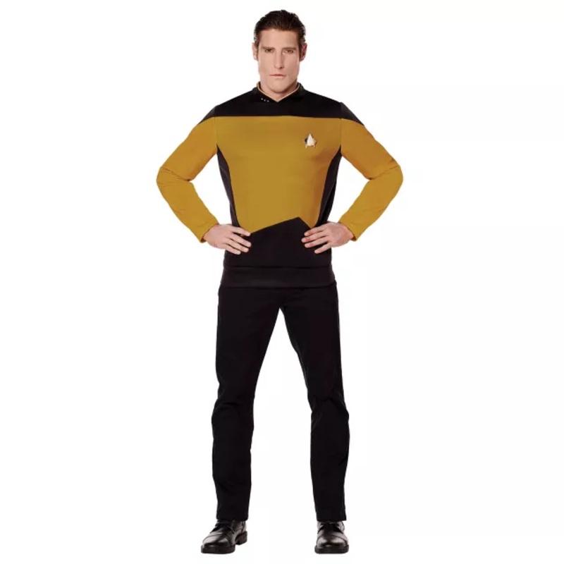 Adult Data Costume - Star Trek: The Next Generation BLACK/GOLD ADULT SMALL