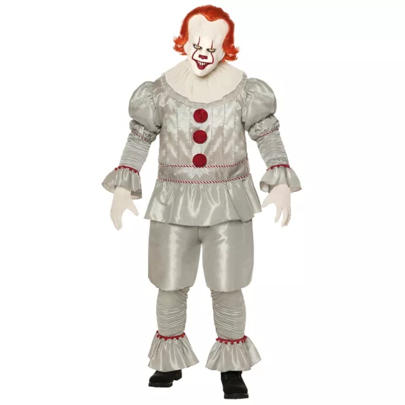 Adult Pennywise Plus Size Costume Deluxe - It Chapter Two GRAY 2X