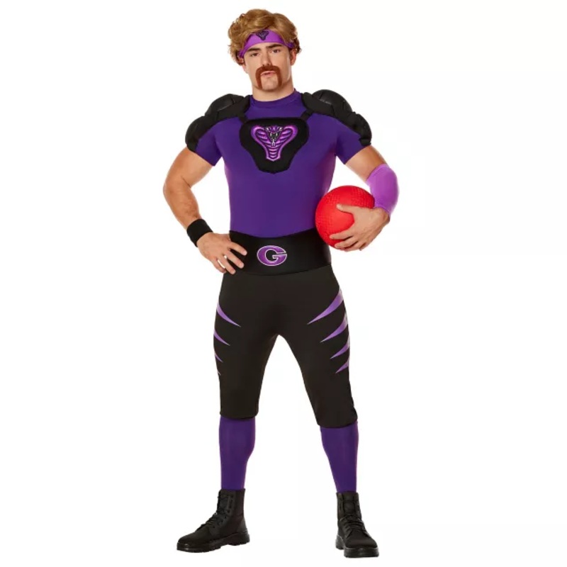 Adult Purple Cobra Uniform Costume - Dodgeball PURPLE ADULT SMALL