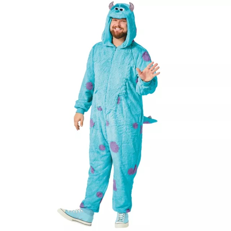 Adult Sulley Jumpsuit - Monsters Inc. BLUE EXTRA SMALL/SMA