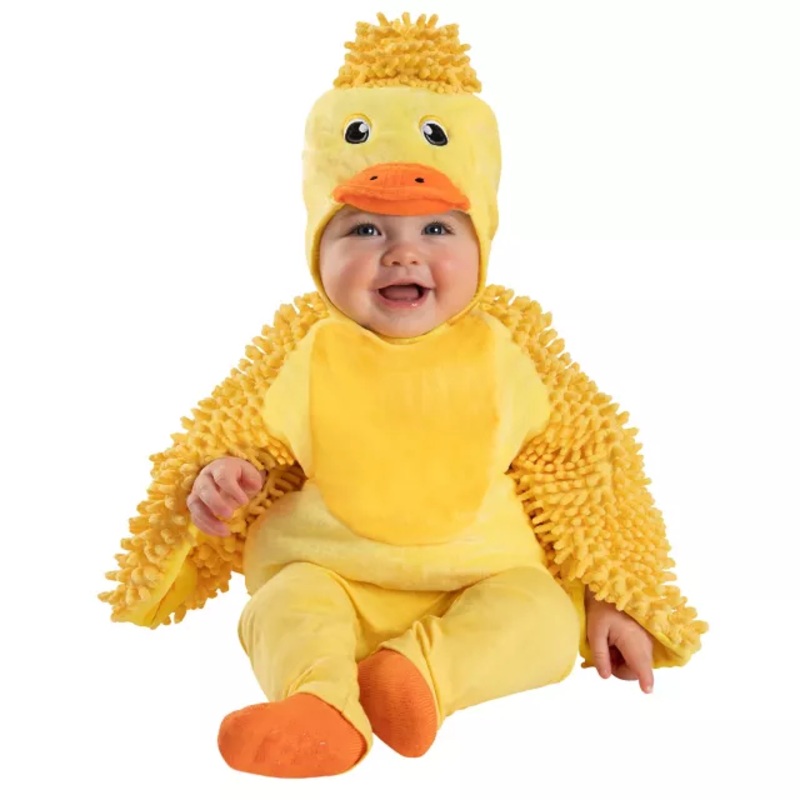 Baby Fuzzy Duckling Belly Costume YELLOW 0 TO 6 MONTHS