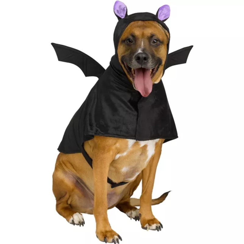 Bat Pet Costume BLACK AND PURPLE PET SMALL