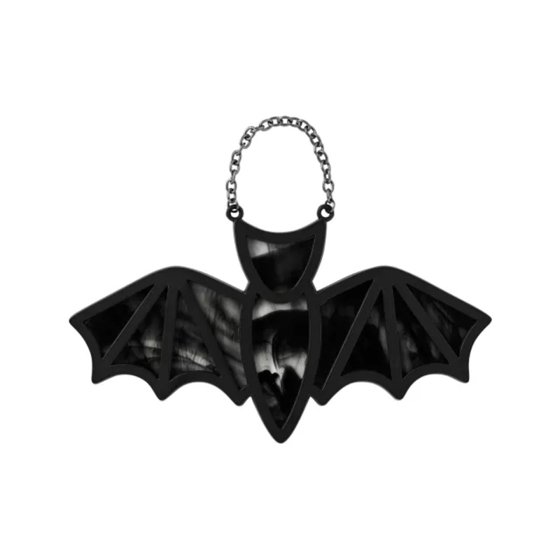 Bat Suncatcher BLACK/GRAY 4.75 INCHES