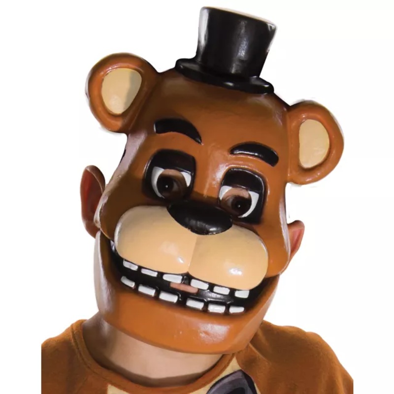 Kids Freddy Fazbear Half Mask - Five Nights at Freddy's BROWN CHILD ONE SIZE