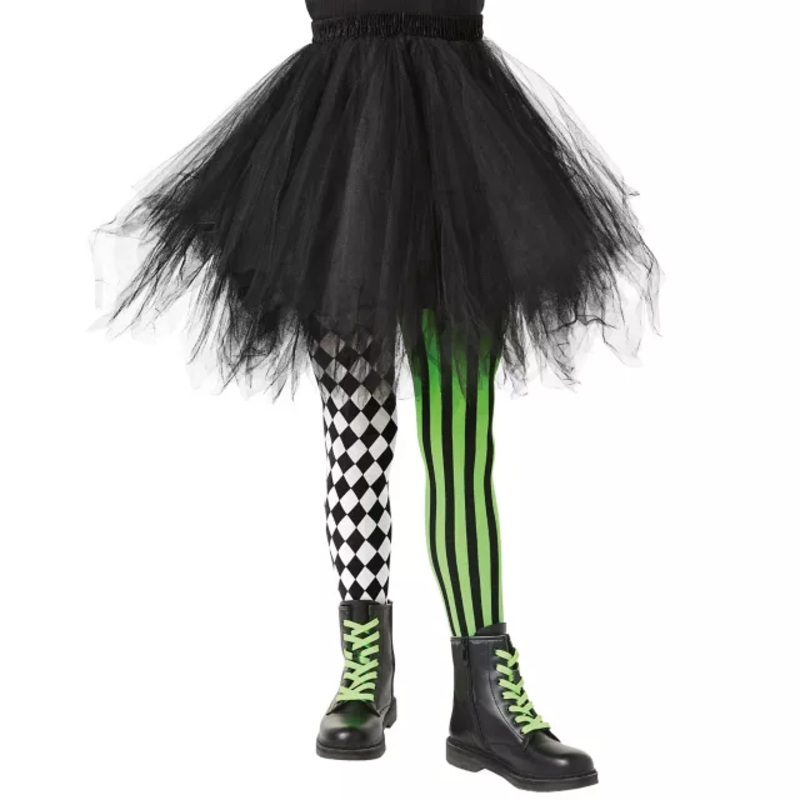 Kids Neon Clown Tights MULTI-COLOR GIRLS S/M