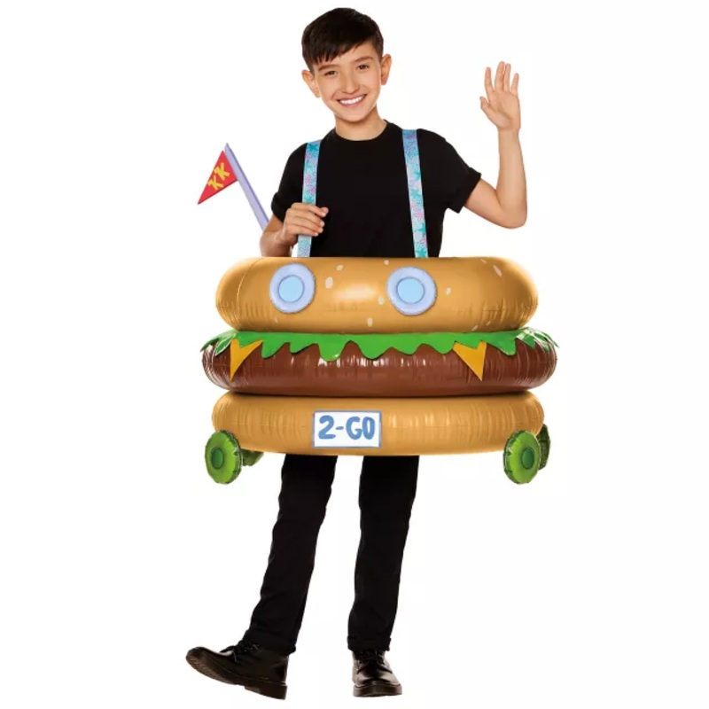 Kids Patty Wagon Ride-Along Inflatable Costume - SpongeBob SquarePants MULTI-COLOR CHILD ONE SIZE