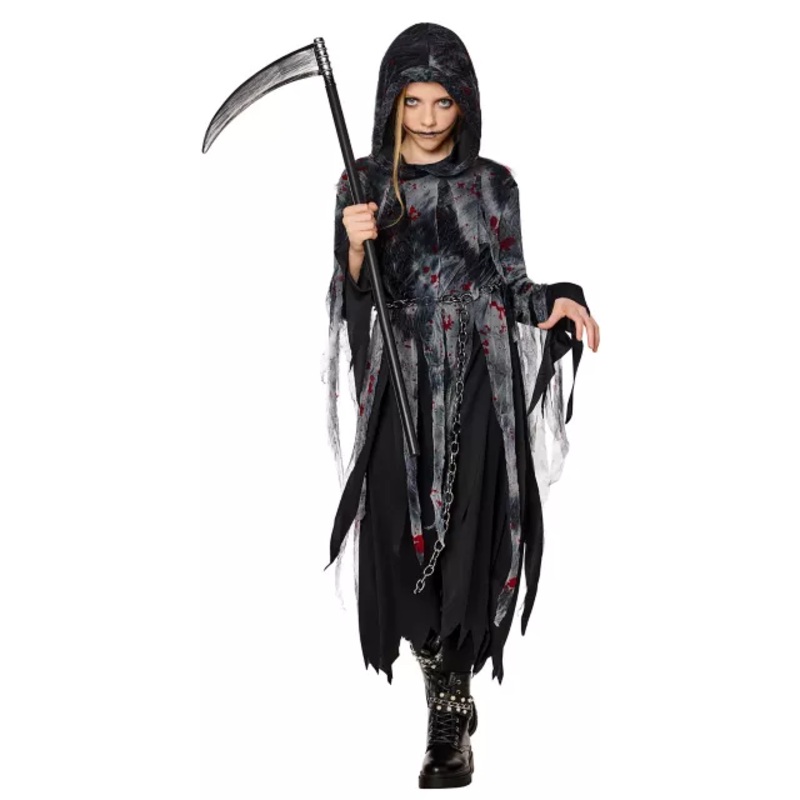 Kids Twilight Reaper Costume BLACK/GRAY CHILD SMALL
