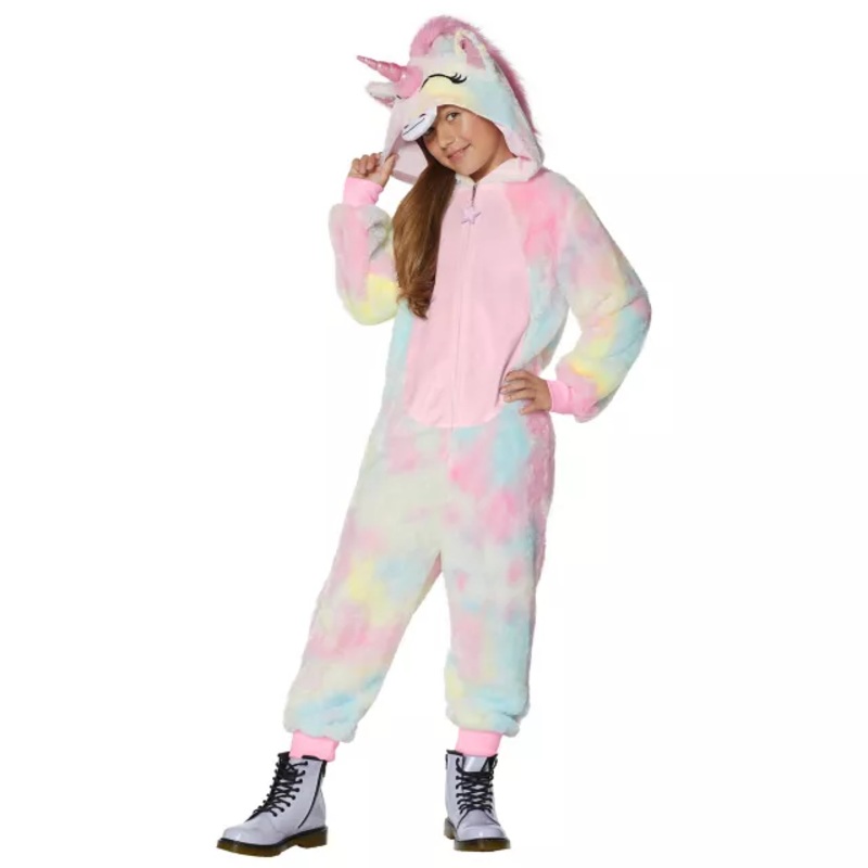 Kids Unicorn One-Piece Costume PINK CHILD EXTRA SM
