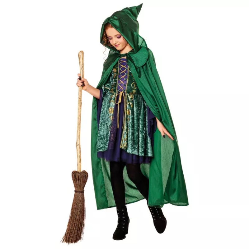 Kids Winifred Sanderson Cape - Hocus Pocus GREEN CHILD ONE SIZE