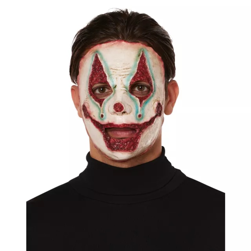 Killer Clown Half Mask  ONE SIZE FITS MOST