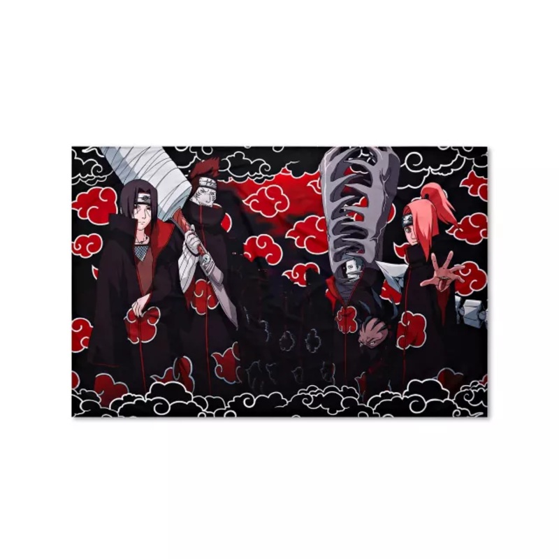 Naruto Characters Tapestry - Naruto Shippuden MULTI-COLOR 60 IN X 50 IN