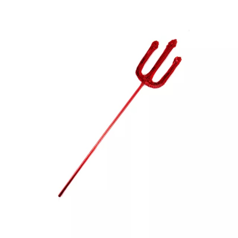 Small Sequin Pitchfork RED No Size