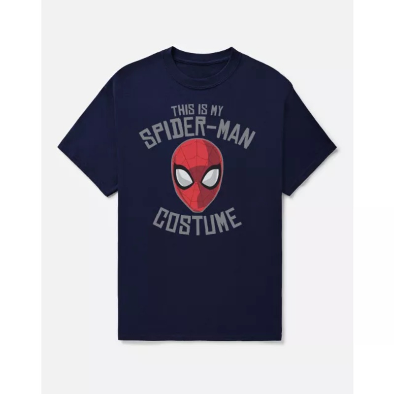 Spider-Man Costume T Shirt NAVY ADULT MEDIUM