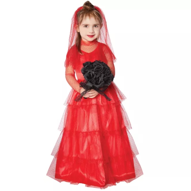 Toddler Lydia Deetz Costume - Beetlejuice RED 2T