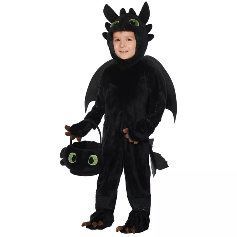 Toddler Toothless Costume - How to Train Your Dragon BLACK 2T