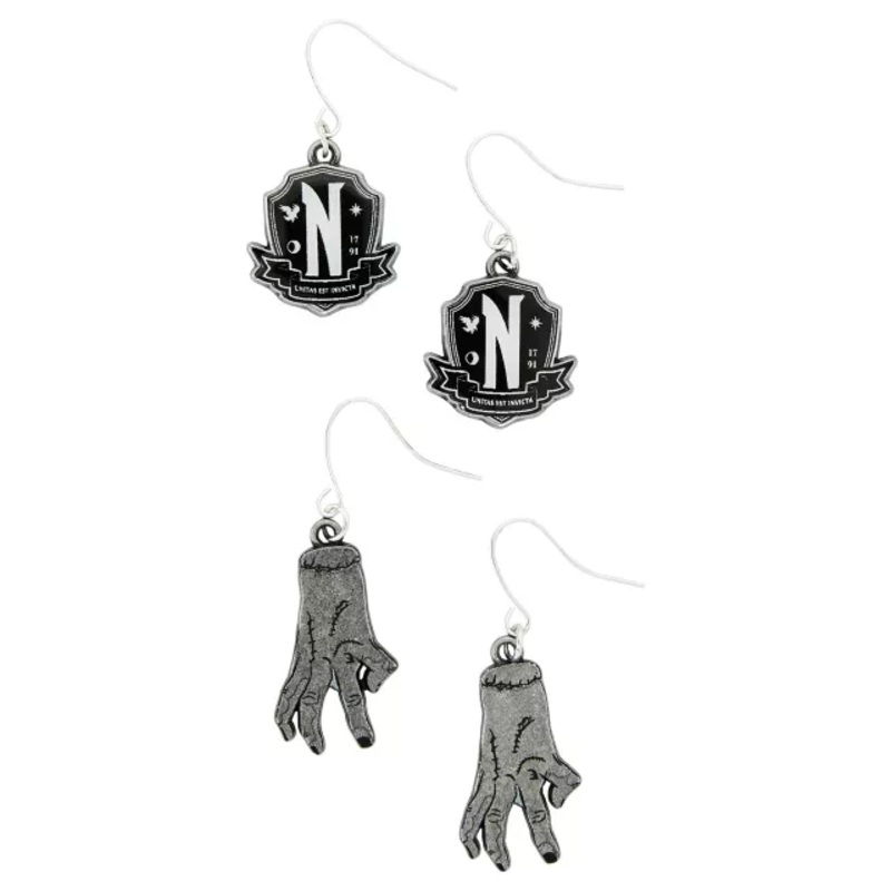 Wednesday Addams Earring Set- Wednesday BLACK CHILD ONE SIZE