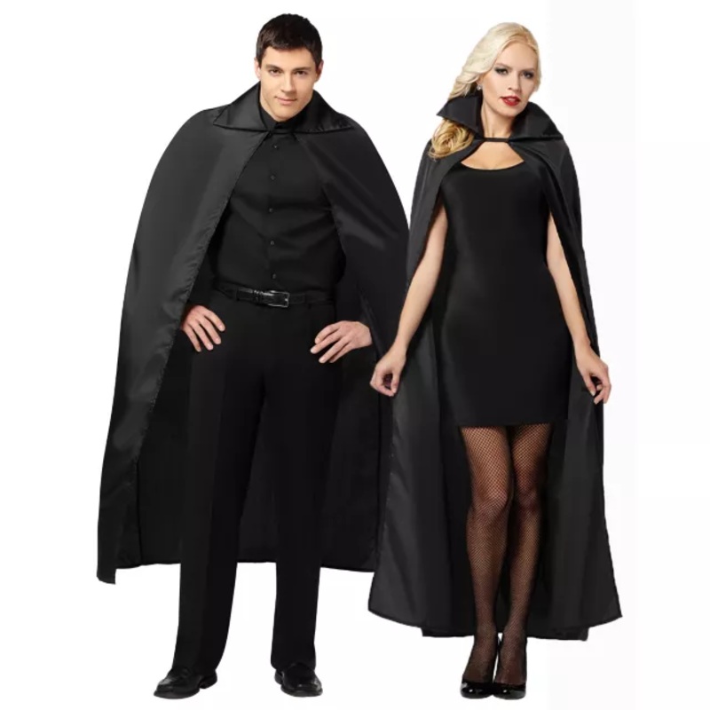 56 Inch Black Cape BLACK ONE SIZE FITS MOST