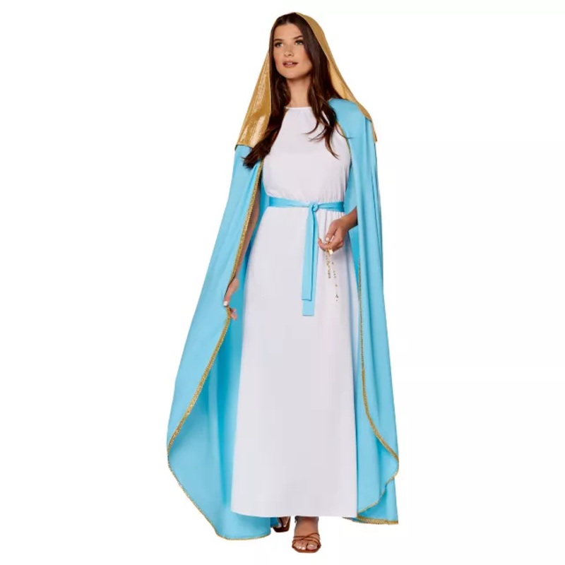Adult Mary Costume BLUE / WHITE ADULT SMALL