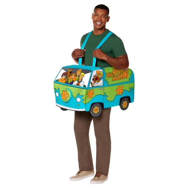 Adult Mystery Machine Ride-Along Costume - Scooby-Doo GREEN - MULTI ONE SIZE FITS MOST