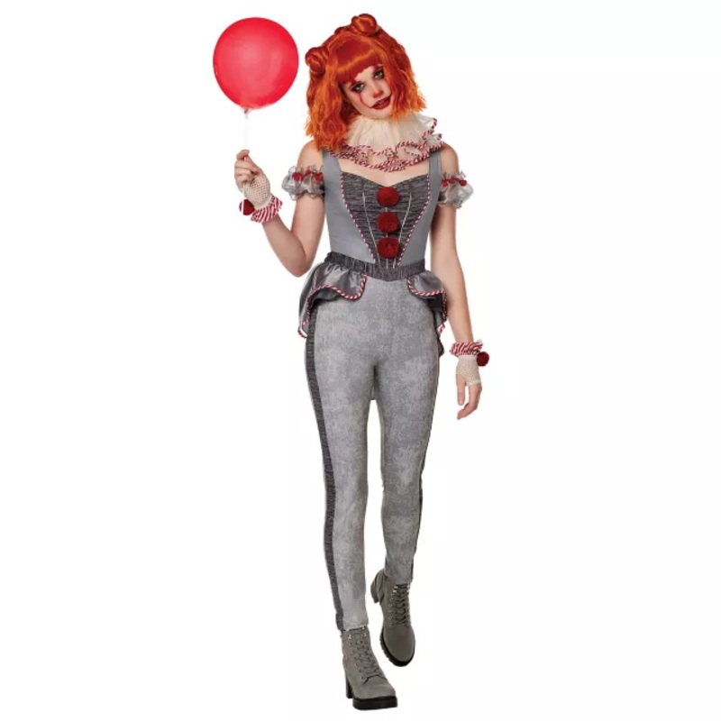 Adult Pennywise It Costume - The Signature Collection GRAY ADULT SMALL