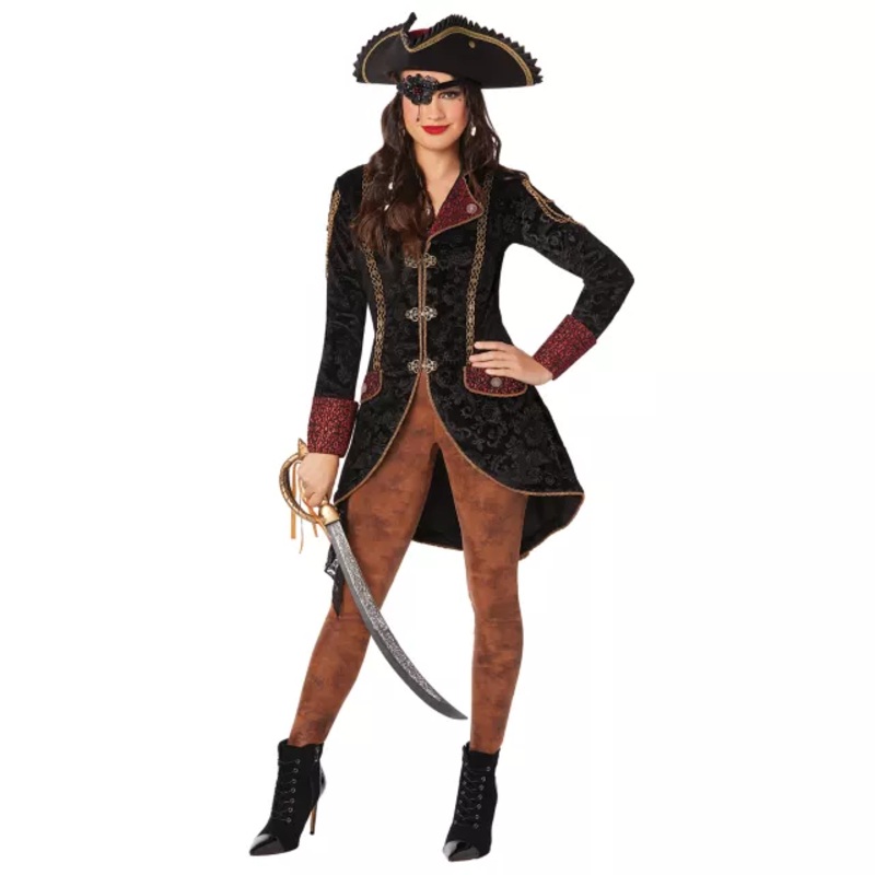 Adult Regal Rebels Pirate Jacket GOLD ADULT SMALL