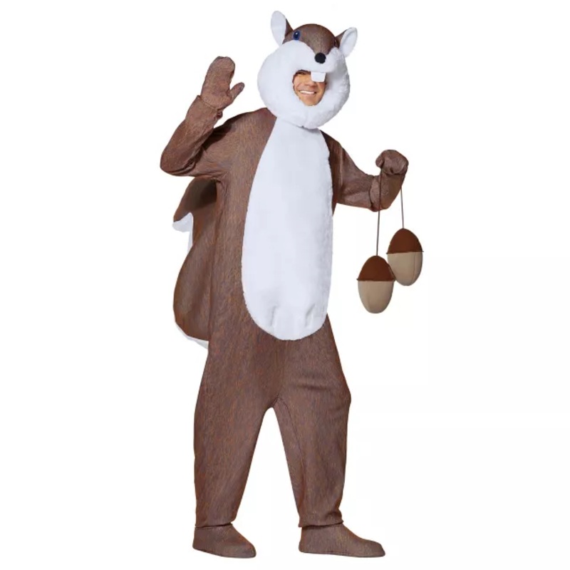 Adult Squirrel Costume TAN ONE SIZE FITS MOST