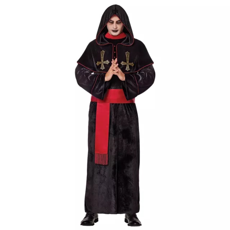 Adult Unholy Priest Costume BLACK ONE SIZE FITS MOST