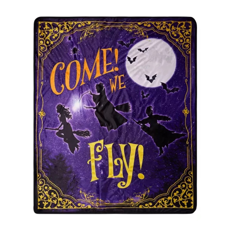 Come We Fly Fleece Blanket - Hocus Pocus MULTI-COLOR 60 IN X 50 IN