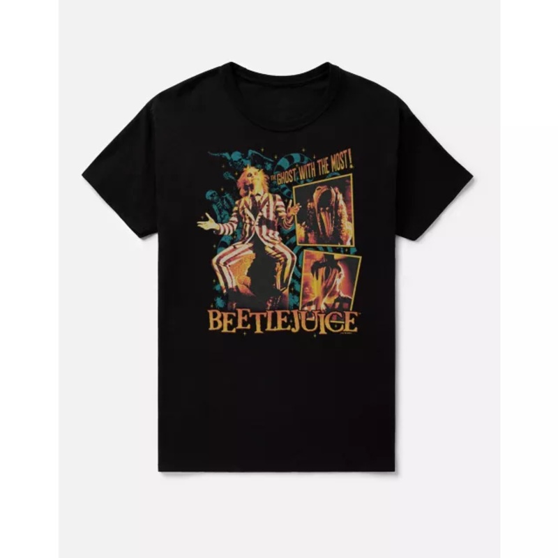 Ghost with the Most T Shirt - Beetlejuice BLACK ADULT MEDIUM