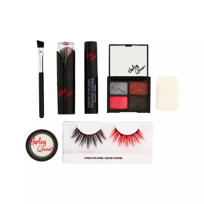 Harley Quinn Makeup Kit - DC Villains BLACK AND RED ONE SIZE FITS MOST
