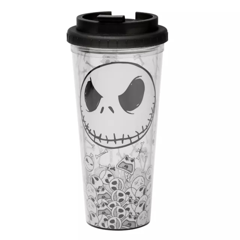 Jack Skellington Travel Tumbler 24 Oz. - The Nightmare Before Christmas BLACK AND WHITE 24 OUNCE