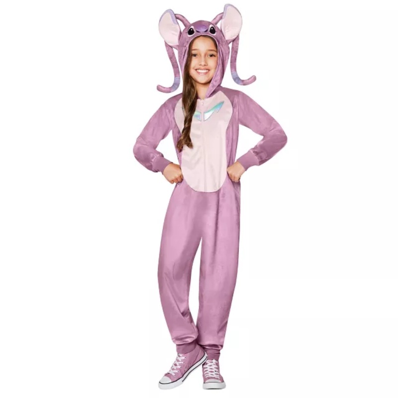 Kids Angel Jumpsuit Costume - Lilo & Stitch LIGHT PINK CHILD SMALL