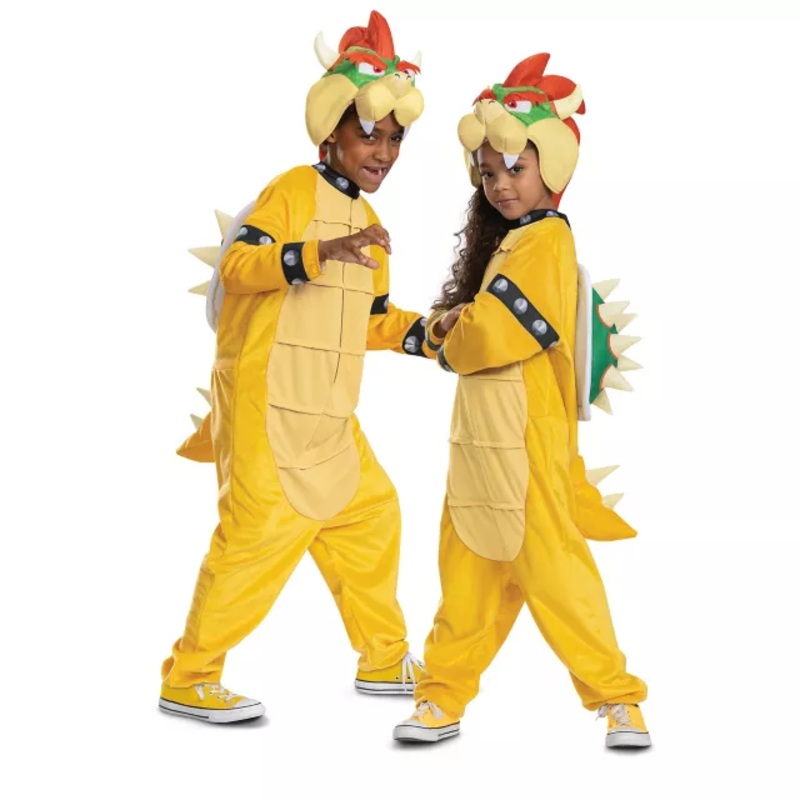 Kids Bowser Jumpsuit Costume - Super Mario Bros. MULTI-COLOR CHILD SMALL