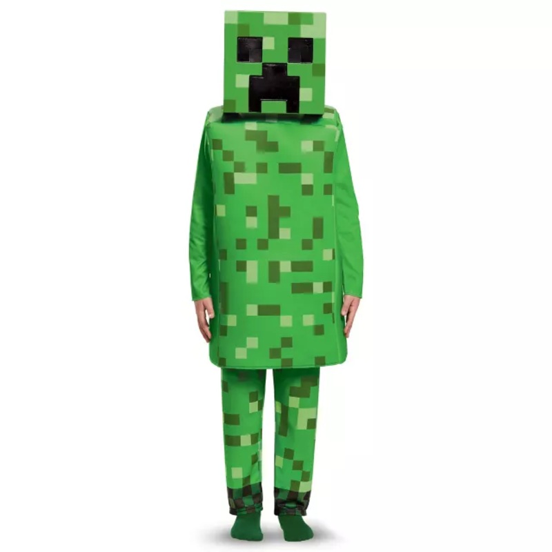 Kids Creeper Costume Deluxe - Minecraft GREEN CHILD SMALL