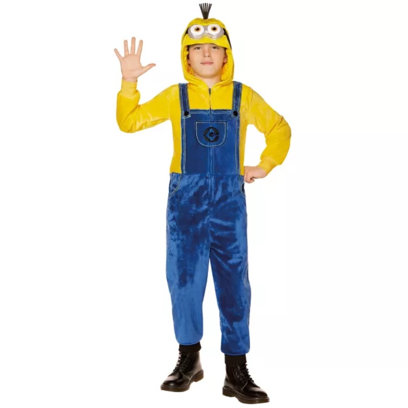 Kids Kevin Minion Jumpsuit Costume YELLOW CHILD SMALL