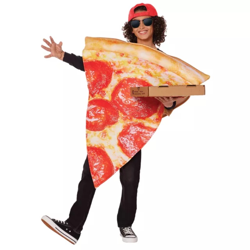 Kids Pizza Slice Costume YELLOW CHILD ONE SIZE
