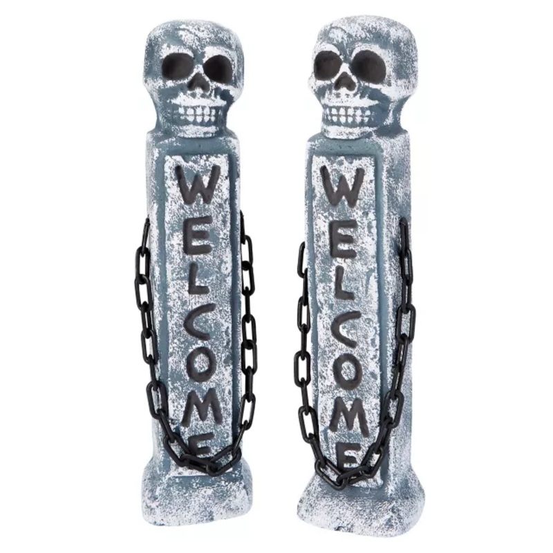 21 Inch Welcome Tombstone Pillars